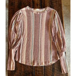 Women's Comfy striped top by Above and  Beyond Size Medium